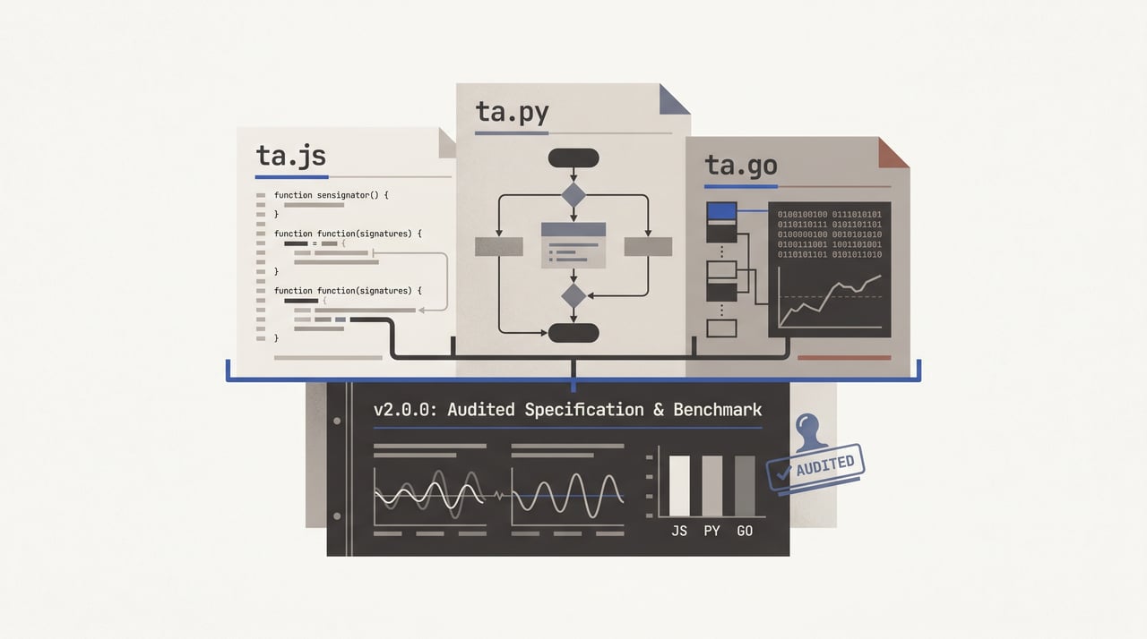 ta v2.0.0: three libraries on one audited spec
