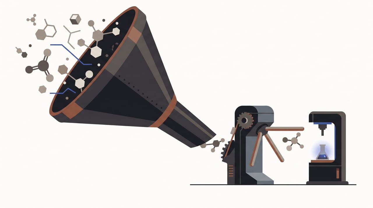 AI picks the molecule. The molecule still has to survive the human.